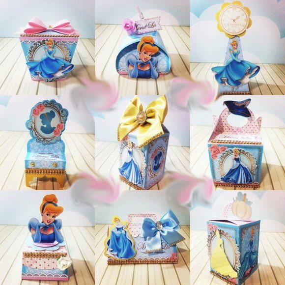 Boîtes personnalisées thème Cendrillon